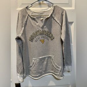 West Virginia Mountaineers French Terry Pullover, Size Medium